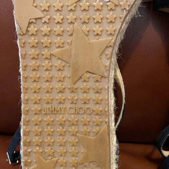 Jimmy Choo Donna Striped Metallic Espadrille 9.5 - Picture 13 of 16